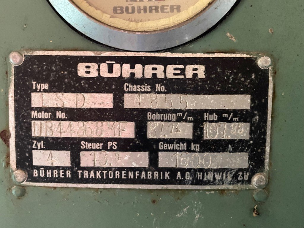 Traktor Türe ait Bührer Standard LSD, Gebrauchtmaschine içinde Dürrenäsch (resim 4)