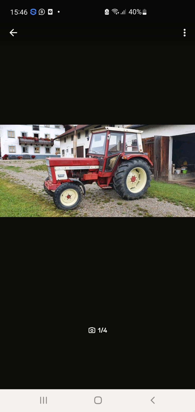 Traktor des Typs Case IH 844 S, Gebrauchtmaschine in Oberornau (Bild 1)