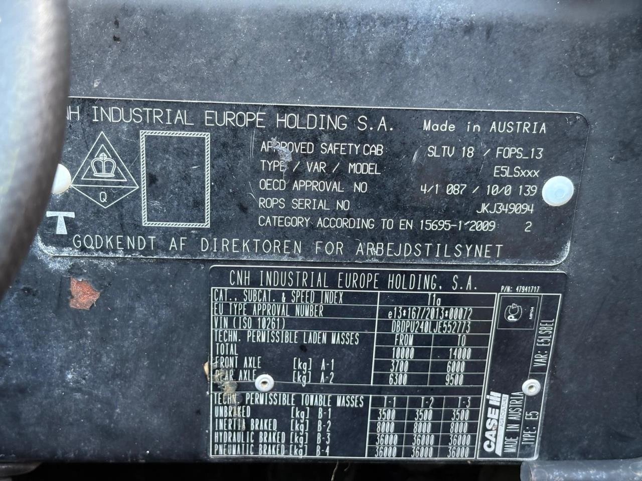 Traktor tipa Case IH CASE PUMA 240 CVX, Gebrauchtmaschine u Videbæk (Slika 17)