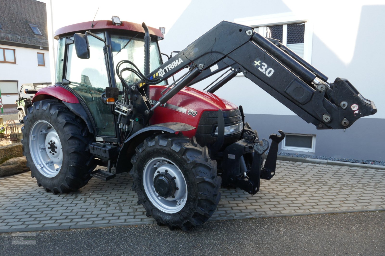 Traktor of the type Case IH JX 90 Allr. mit Ind-Lader, Fronthydraulik und Klima. Echt guter Zustand!, Gebrauchtmaschine in Langenzenn (Picture 1)