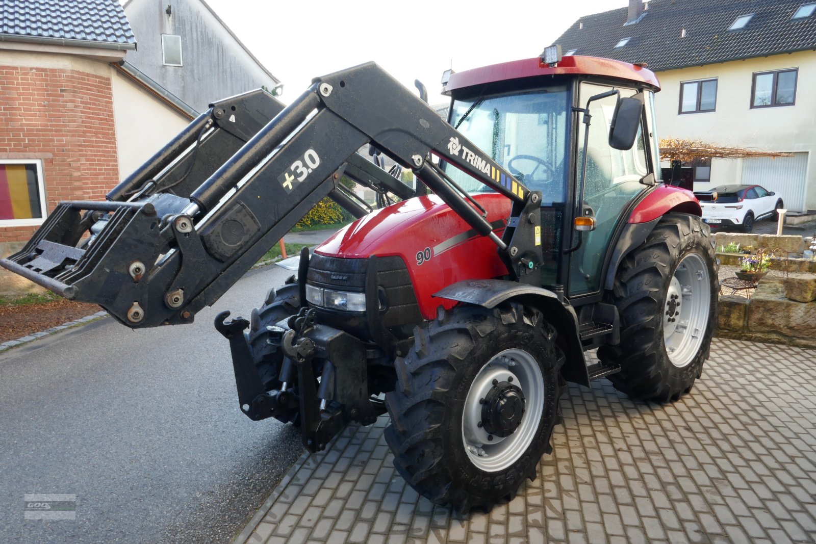 Traktor of the type Case IH JX 90 Allr. mit Ind-Lader, Fronthydraulik und Klima. Echt guter Zustand!, Gebrauchtmaschine in Langenzenn (Picture 2)