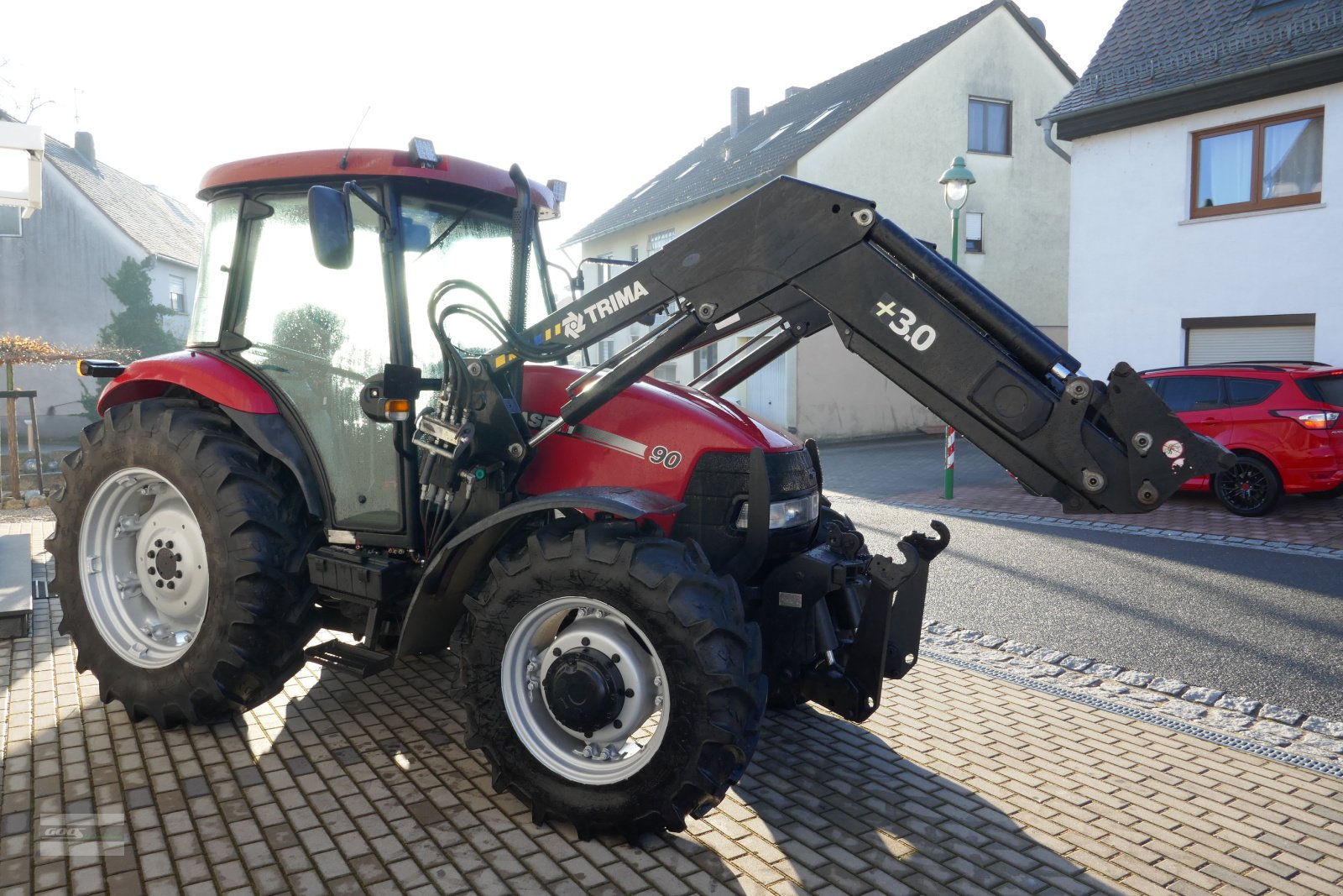 Traktor of the type Case IH JX 90 Allr. mit Ind-Lader, Fronthydraulik und Klima. Echt guter Zustand!, Gebrauchtmaschine in Langenzenn (Picture 7)