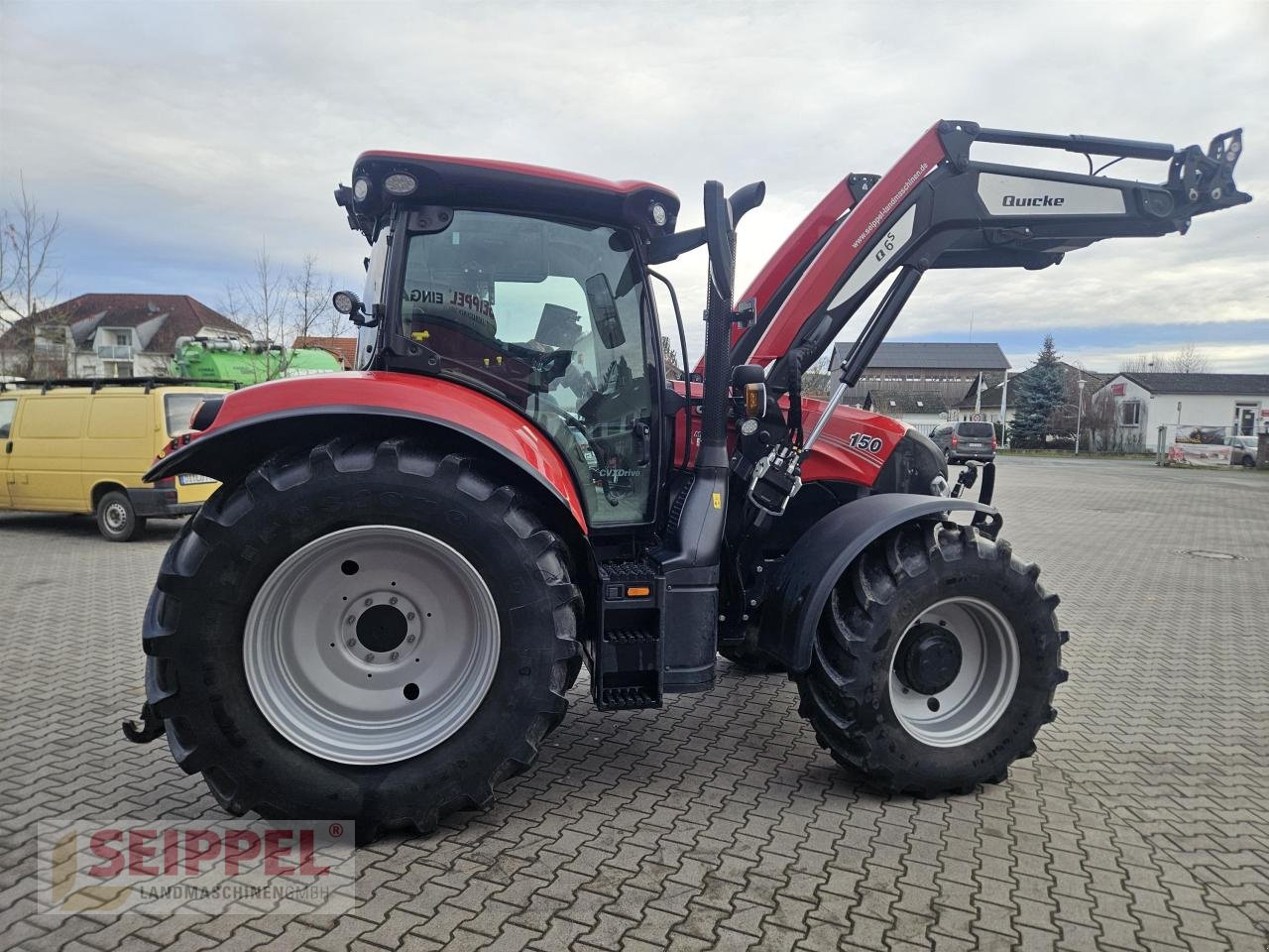 Traktor des Typs Case IH MAXXUM 150 CVX FH+FZ+ Quicke Q6, Neumaschine in Groß-Umstadt (Bild 4)