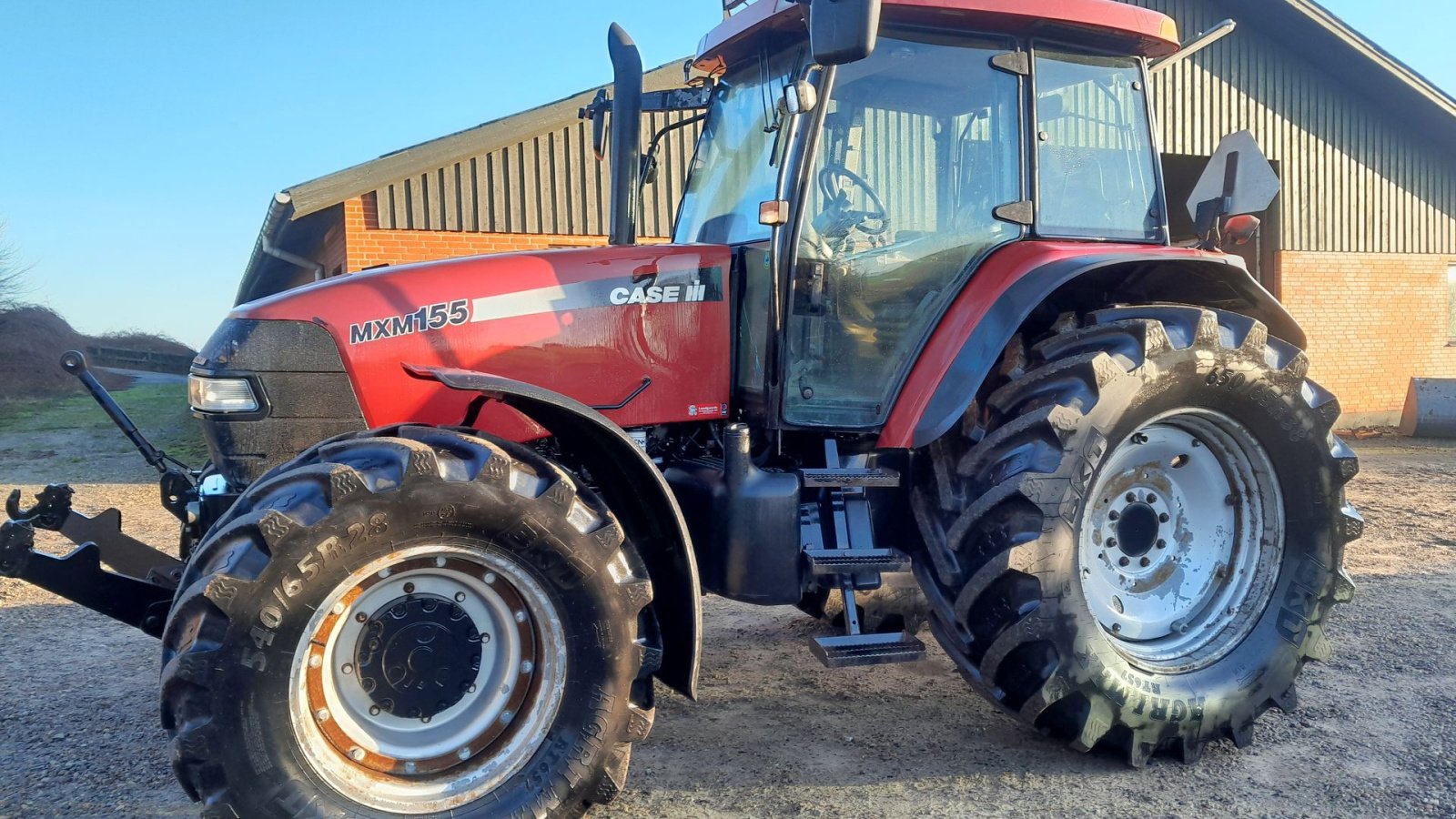 Traktor del tipo Case IH MXM 155 Range Comand med Zudberg frontlift Almindelig affjedret foraksel, Gebrauchtmaschine en Skive (Imagen 1)