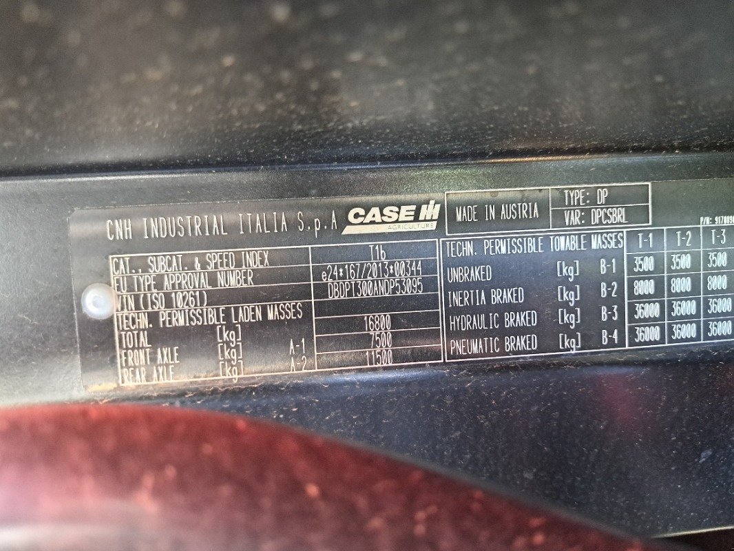 Traktor типа Case IH Optum 300 CVX, Gebrauchtmaschine в Bad Freienwalde (Фотография 7)