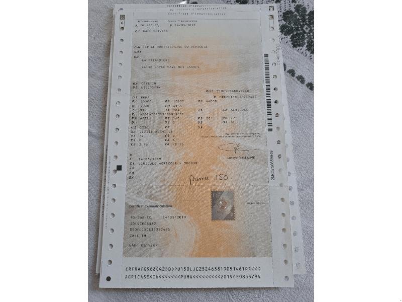 Traktor del tipo Case IH PUMA 150 MULTI, Gebrauchtmaschine In HERIC (Immagine 1)