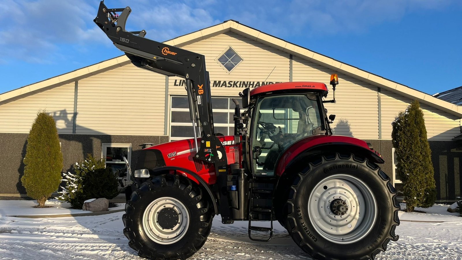 Traktor des Typs Case IH PUMA 185 CVX Med frontlæsser og frontlift, Gebrauchtmaschine in Lintrup (Bild 1)