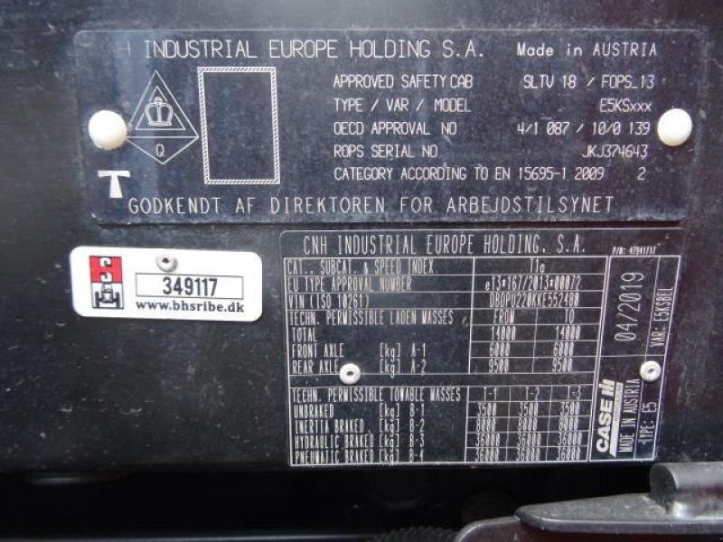 Traktor of the type Case IH PUMA 220 CVX, Gebrauchtmaschine in Ribe (Picture 10)