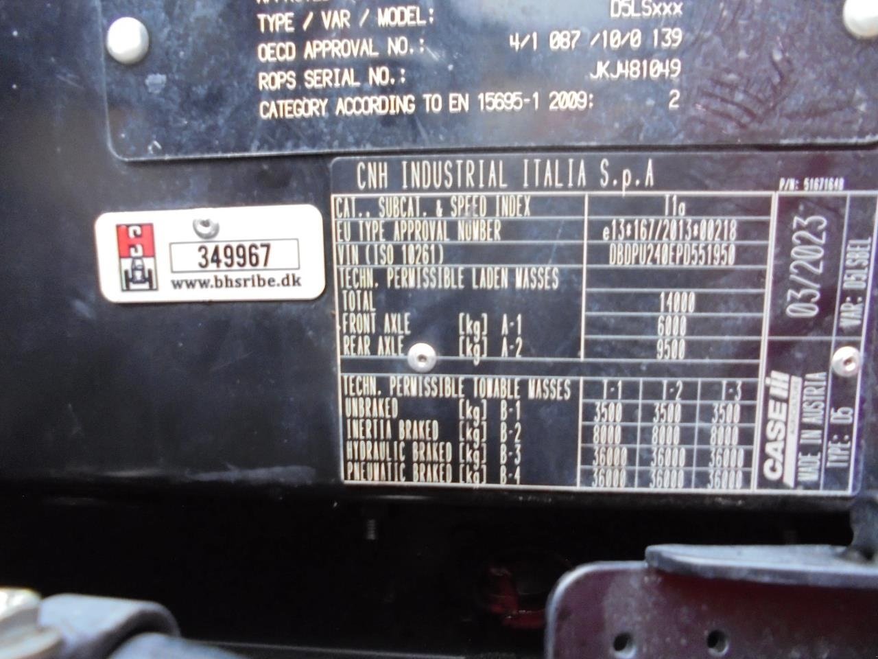 Traktor Türe ait Case IH PUMA 240 CVX, Gebrauchtmaschine içinde Ribe (resim 17)