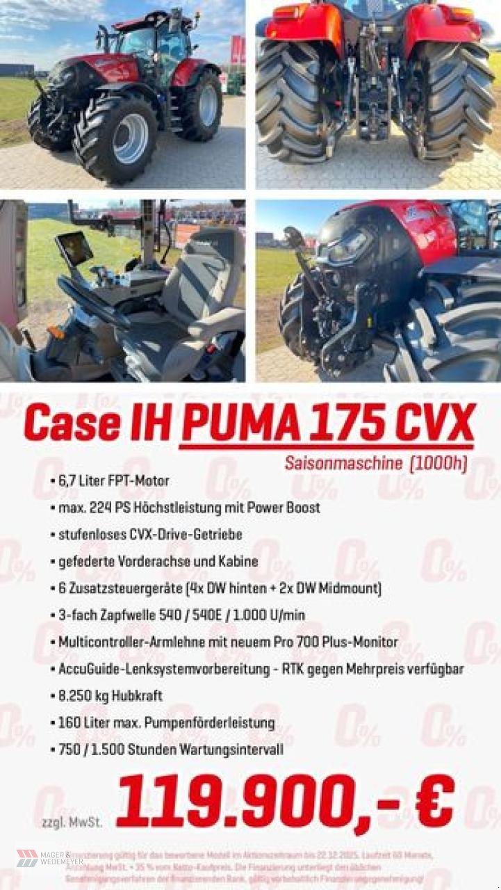 Traktor typu Case IH PUMA CVX 175 - 0,0% FINA 5 JAHRE !, Gebrauchtmaschine v Oyten (Obrázek 2)