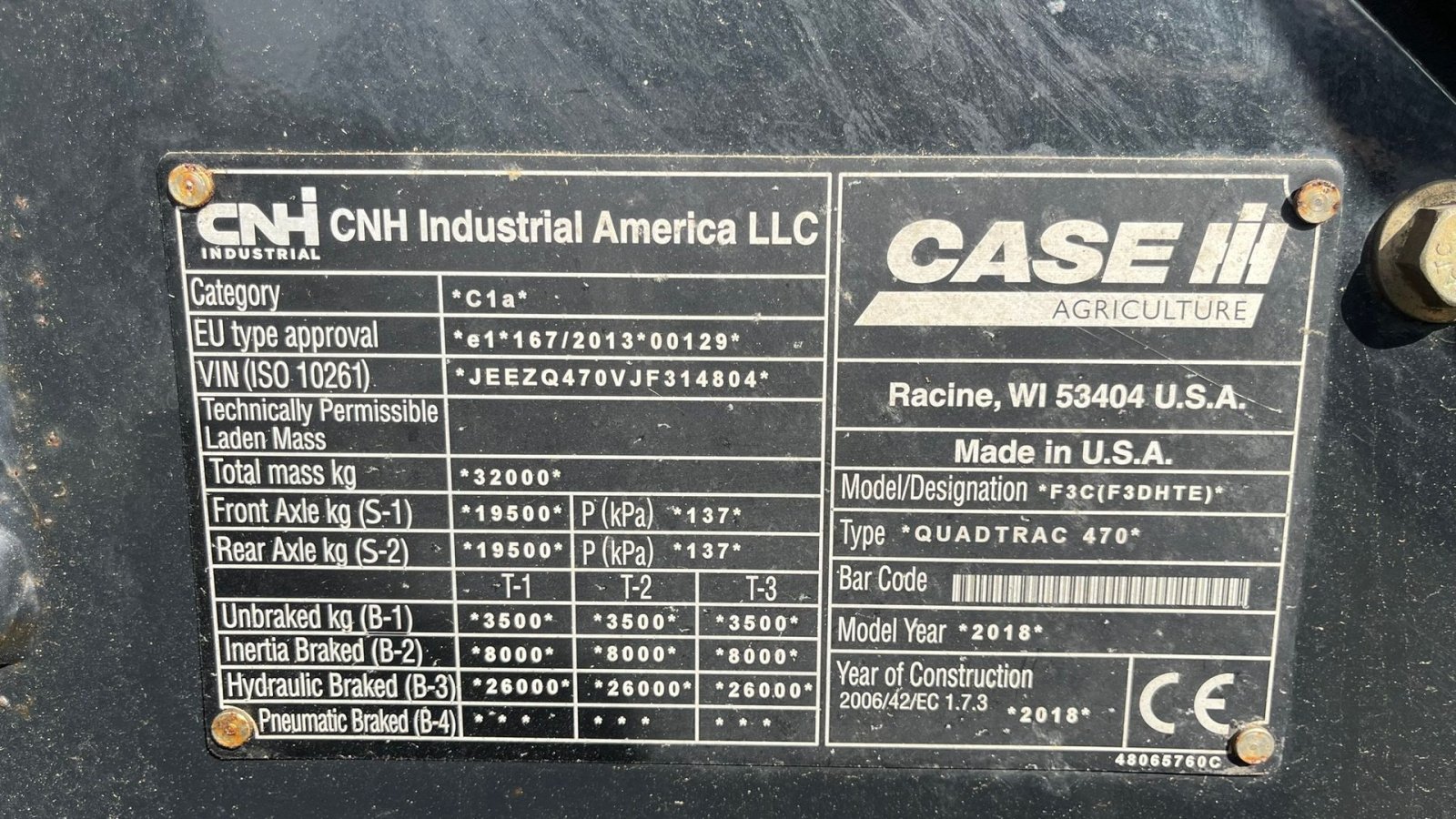Traktor типа Case IH Quadtrac 470 CVX, med brede bånd og evt med komplet GPS anlæg, Gebrauchtmaschine в Lintrup (Фотография 2)