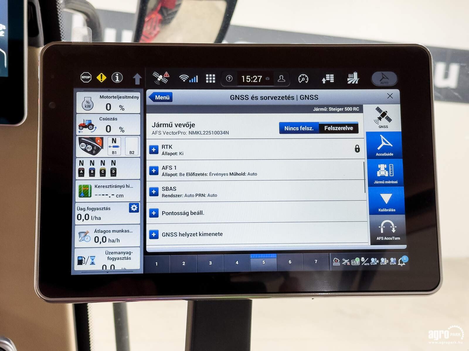 Traktor типа Case IH Steiger 500 16/2 Powershift 40 km/h, cab suspension, AFS Vector Pro Base with RTK activation, 900/60R42 tires, Gebrauchtmaschine в Csengele (Фотография 21)