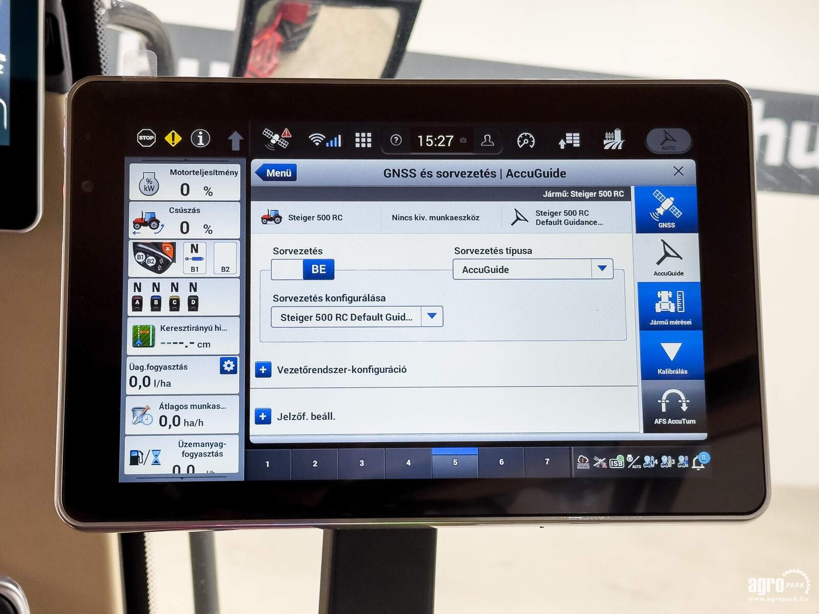 Traktor типа Case IH Steiger 500 16/2 Powershift 40 km/h, cab suspension, AFS Vector Pro Base with RTK activation, 900/60R42 tires, Gebrauchtmaschine в Csengele (Фотография 23)