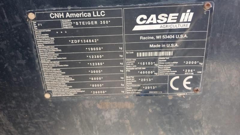 Traktor of the type Case IH Tractor Case STEIGER 350 HD, Gebrauchtmaschine in Ovidiu jud. Constanta (Picture 11)