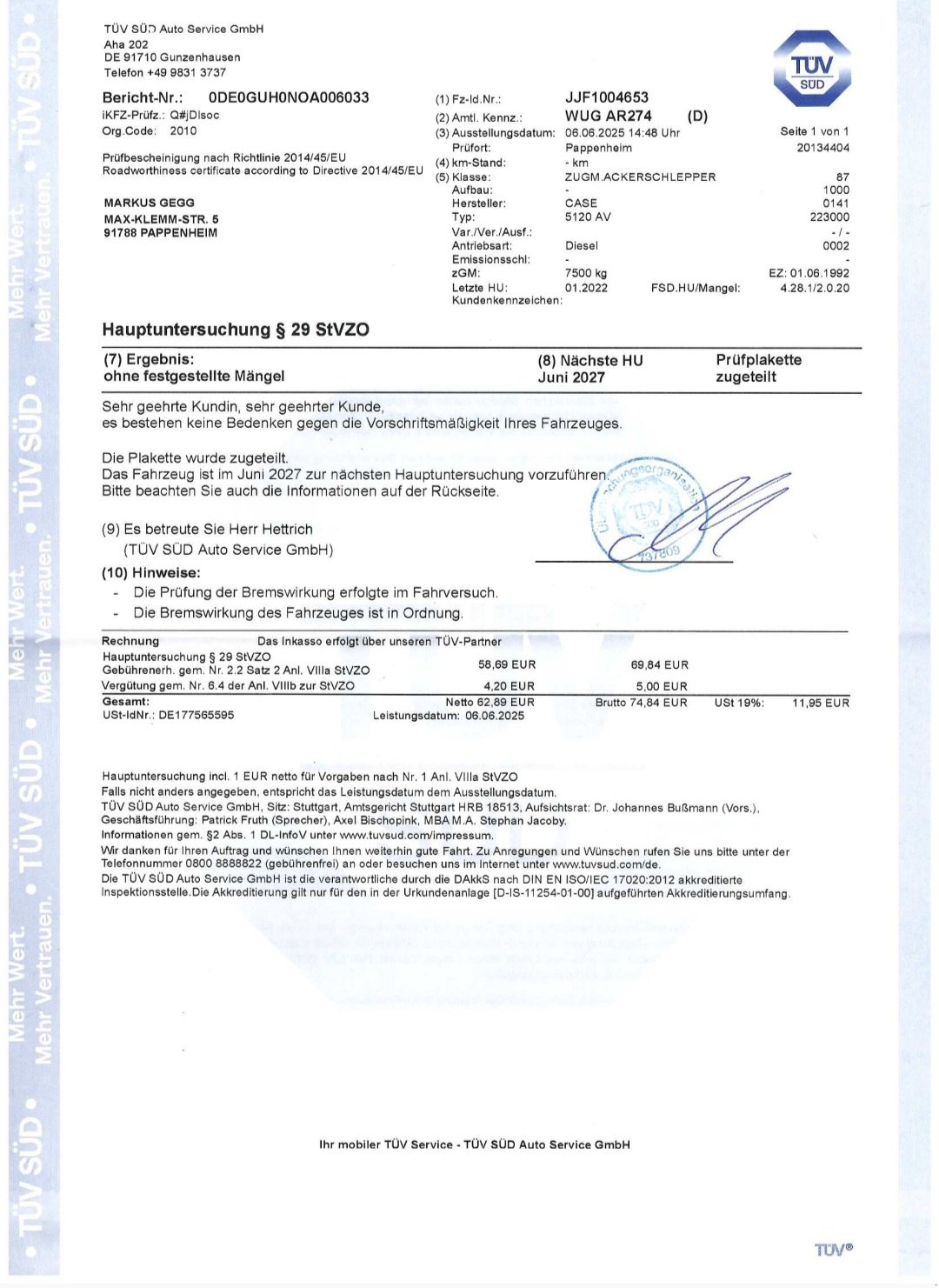 Traktor vrste Case 5120, Gebrauchtmaschine v Pappenheim (Slika 3)