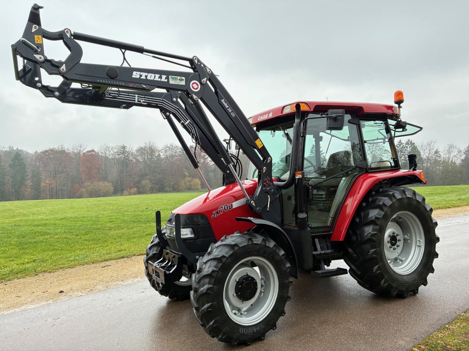 Traktor des Typs Case JX 70U mit Stoll-Industriefrontlader, original 2100 BStd., Gebrauchtmaschine in Laaber (Bild 2)