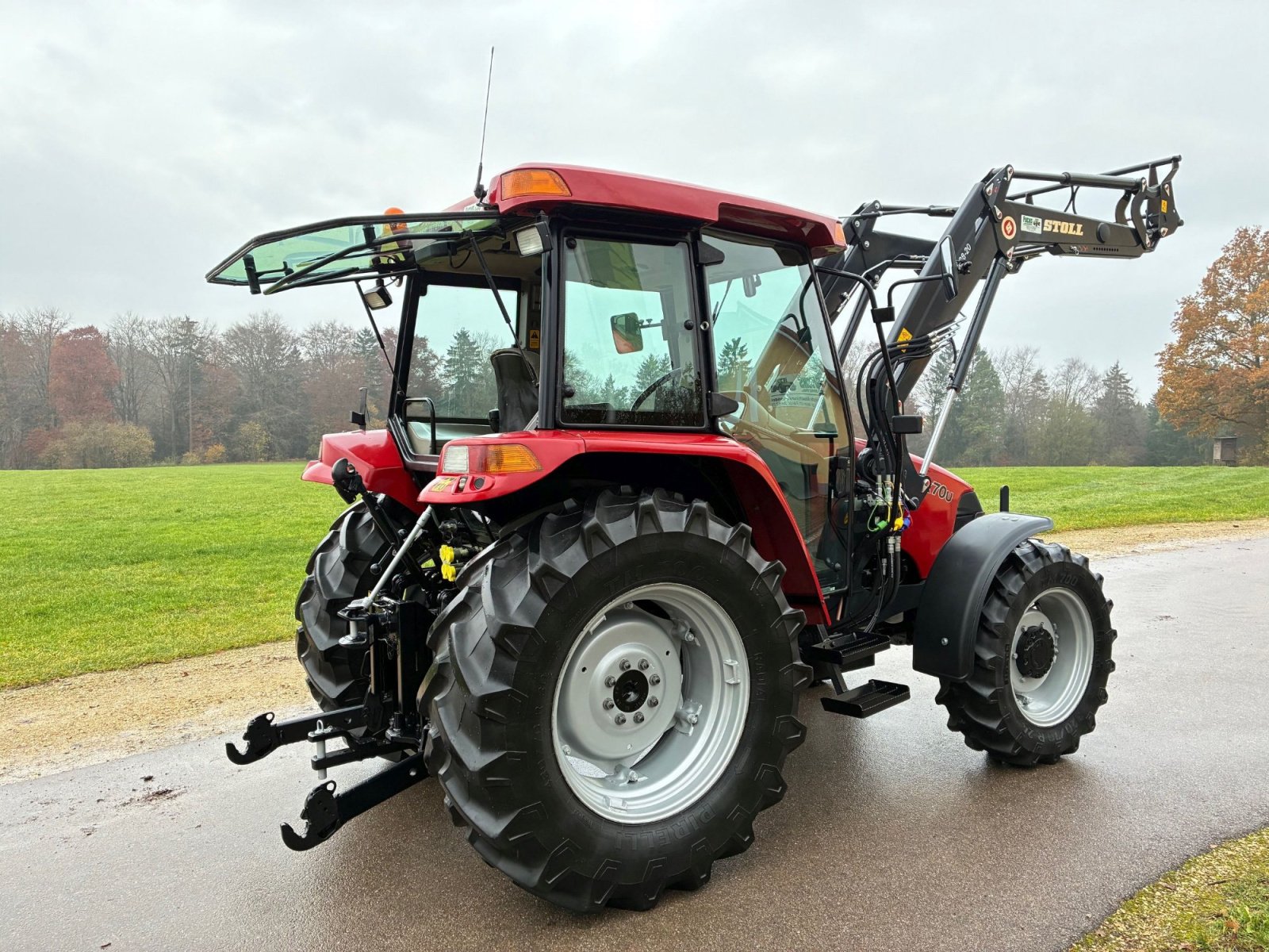 Traktor des Typs Case JX 70U mit Stoll-Industriefrontlader, original 2100 BStd., Gebrauchtmaschine in Laaber (Bild 3)