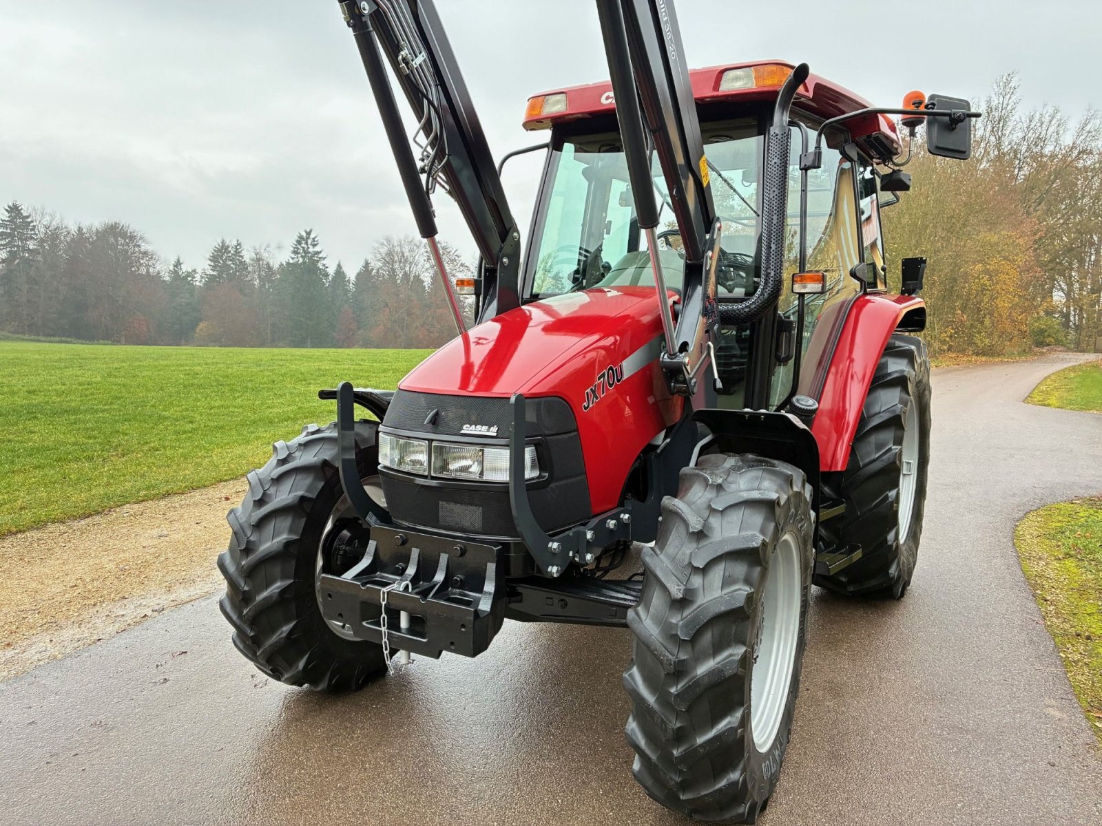 Traktor des Typs Case JX 70U mit Stoll-Industriefrontlader, original 2100 BStd., Gebrauchtmaschine in Laaber (Bild 5)