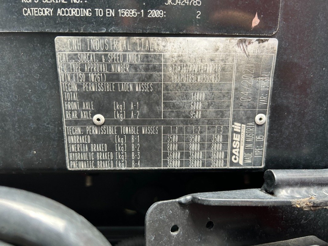 Traktor типа Case Puma 185 CVX, Gebrauchtmaschine в Sittensen (Фотография 17)