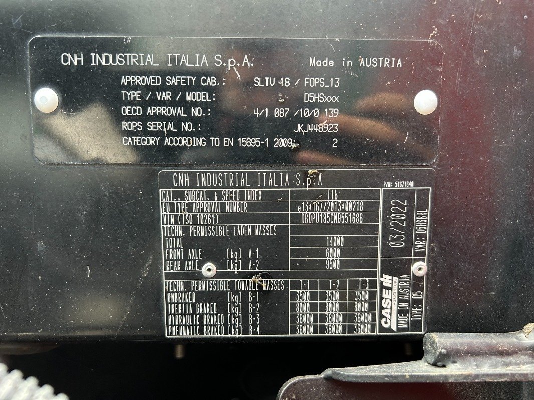 Traktor Türe ait Case Puma 185 CVX, Gebrauchtmaschine içinde Sittensen (resim 18)