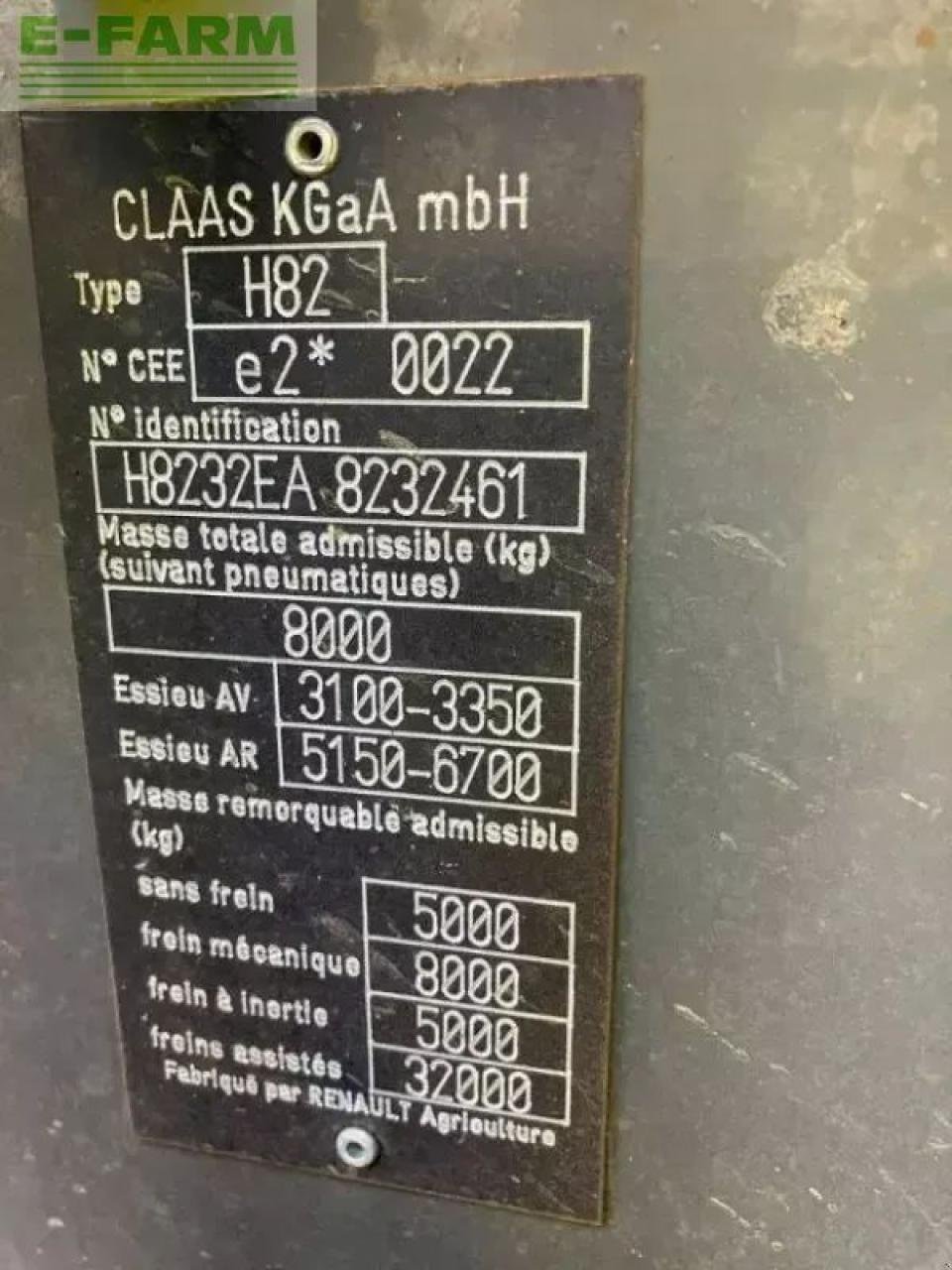 Traktor типа CLAAS ares 656 rz RZ, Gebrauchtmaschine в SAINTE-GENEVIÈVE-SUR-ARGENCE (Фотография 4)