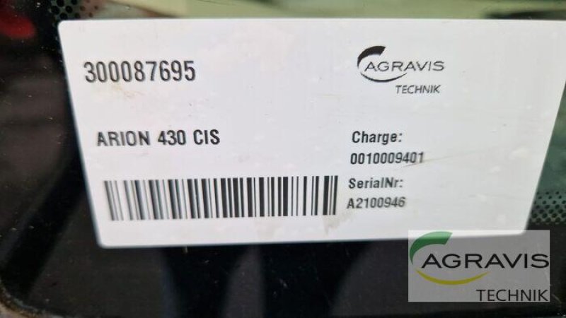 Traktor typu CLAAS ARION 430 CIS, Gebrauchtmaschine v Melle-Wellingholzhausen (Obrázek 16)