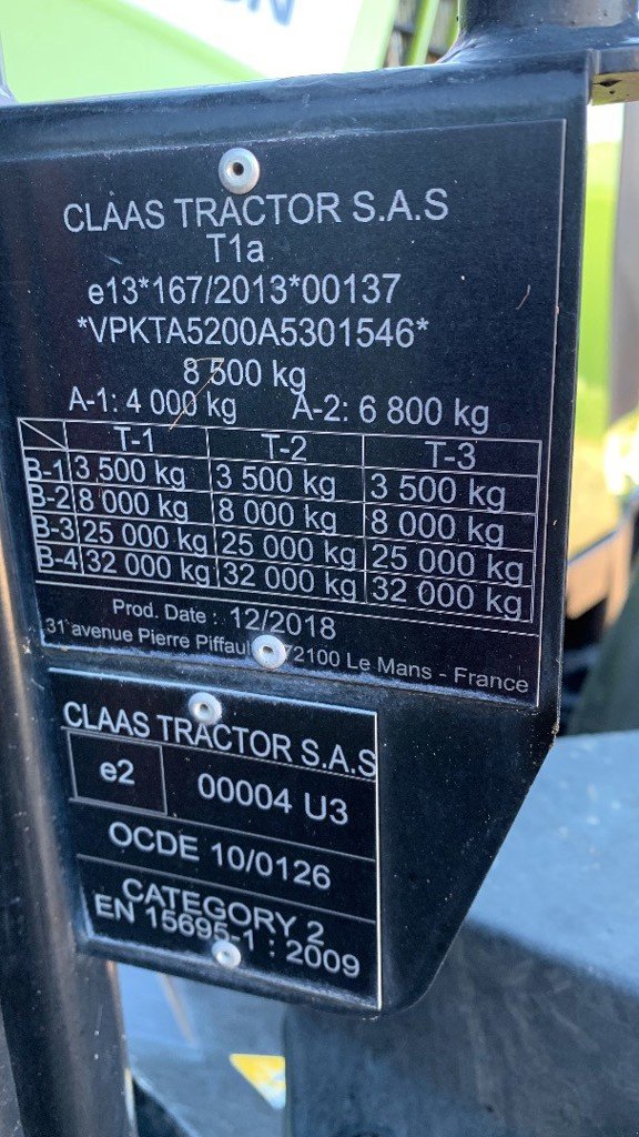 Traktor typu CLAAS Arion 460, Gebrauchtmaschine v Thierrens (Obrázek 5)