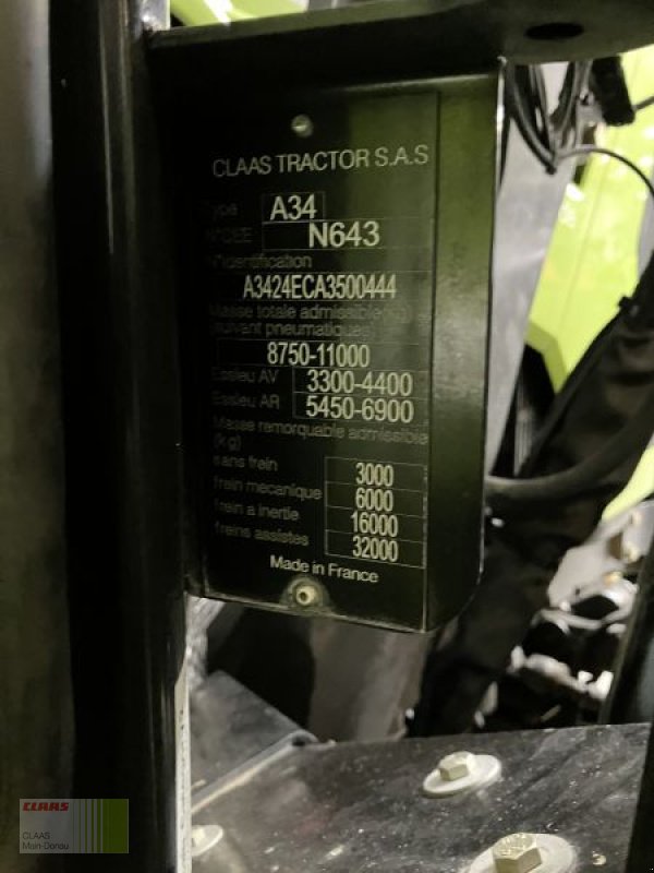 Traktor des Typs CLAAS ARION 550 CMATIC RTK, Gebrauchtmaschine in Vohburg (Bild 7)