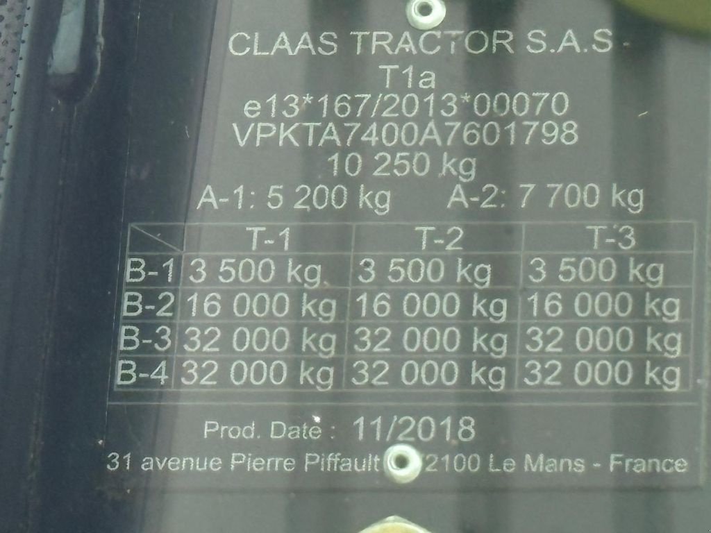 Traktor tip CLAAS ARION 610, Gebrauchtmaschine in SALEUX (Poză 10)