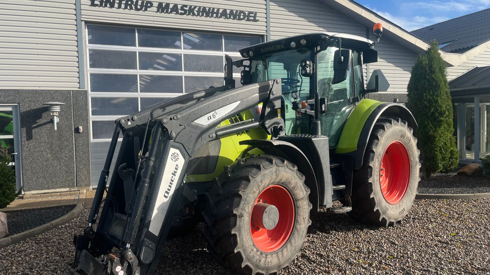 Traktor Türe ait CLAAS ARION 650 CIS+ Focus med frontlift og frontlæsser, Gebrauchtmaschine içinde Lintrup (resim 2)