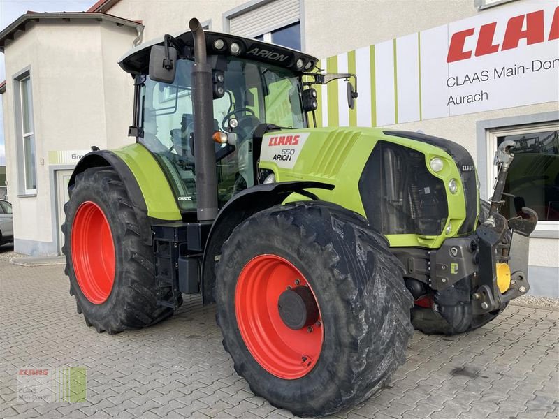 Traktor des Typs CLAAS ARION 650 CMATIC, Gebrauchtmaschine in Aurach (Bild 1)