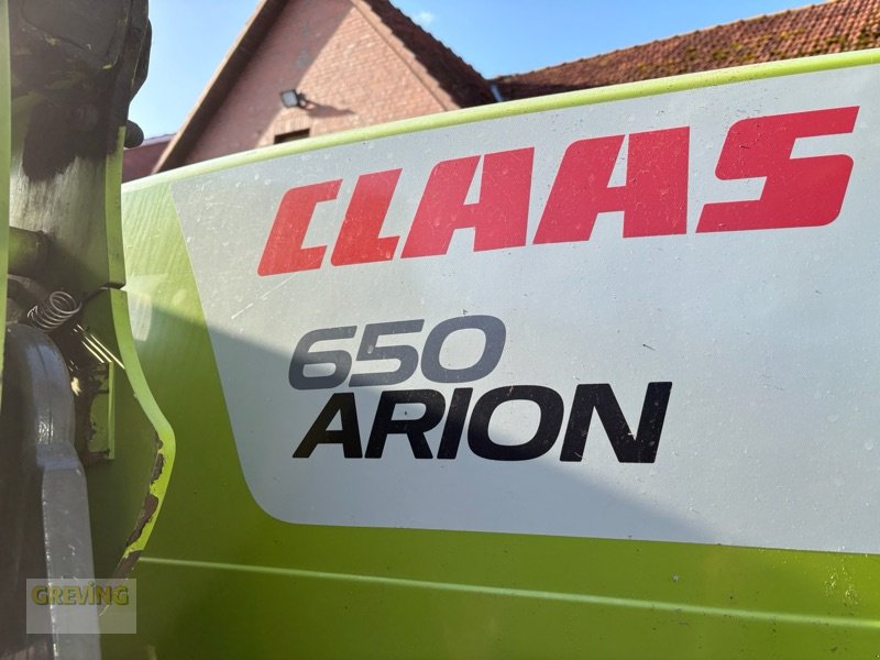 Traktor Türe ait CLAAS Arion 650 CMATIC, Gebrauchtmaschine içinde Greven (resim 26)