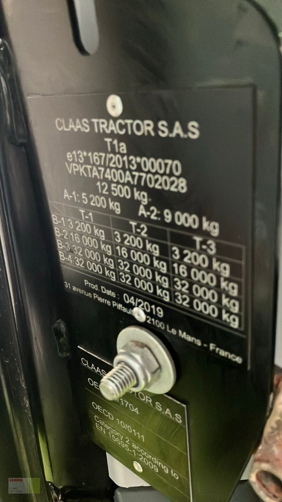 Traktor типа CLAAS ARION 650 St4 CMATIC, Gebrauchtmaschine в Vohburg (Фотография 10)