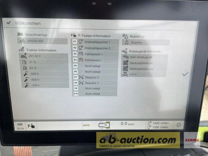 Traktor des Typs CLAAS Arion 660 CMATIC CEBIS  Versteigerung ab-auction, Gebrauchtmaschine in Langenau (Bild 12)