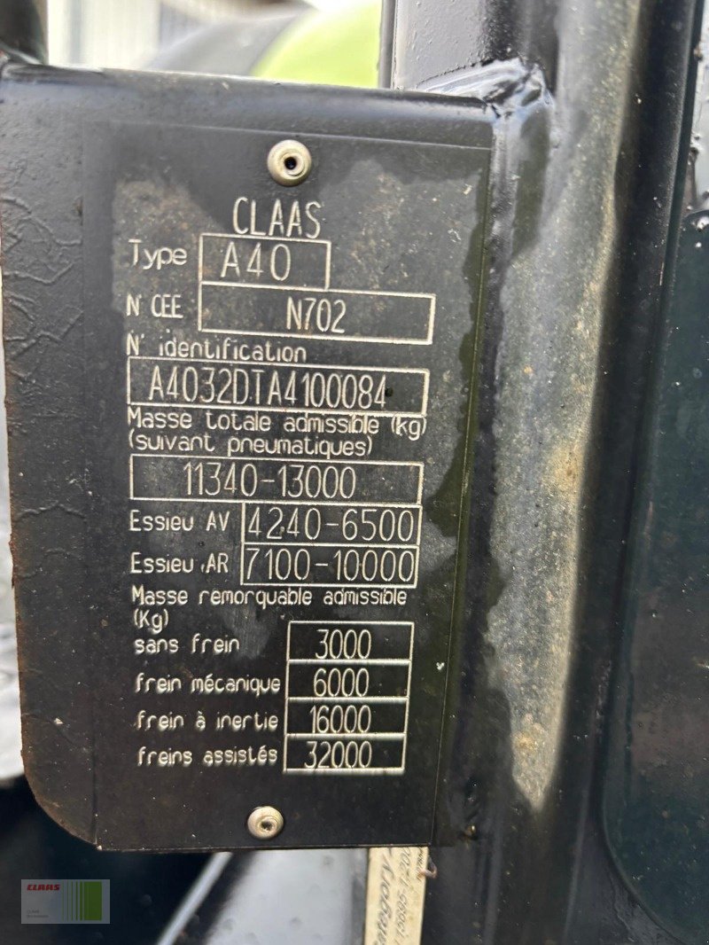 Traktor Türe ait CLAAS AXION 810 CMATIC ( Getriebe Neu ), Gebrauchtmaschine içinde Risum-Lindholm (resim 7)