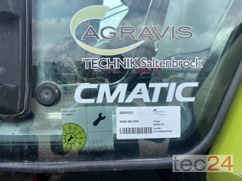 Traktor of the type CLAAS AXION 830 CEBIS, Gebrauchtmaschine in Brakel (Picture 18)