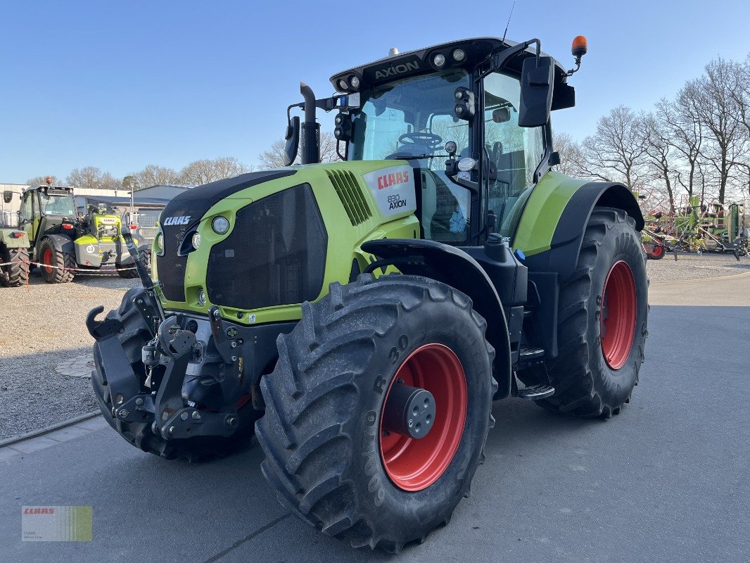 Traktor типа CLAAS AXION 830 CMATIC CEBIS, FKH + FZW, nur 4.260 h. !, Gebrauchtmaschine в Neerstedt (Фотография 1)