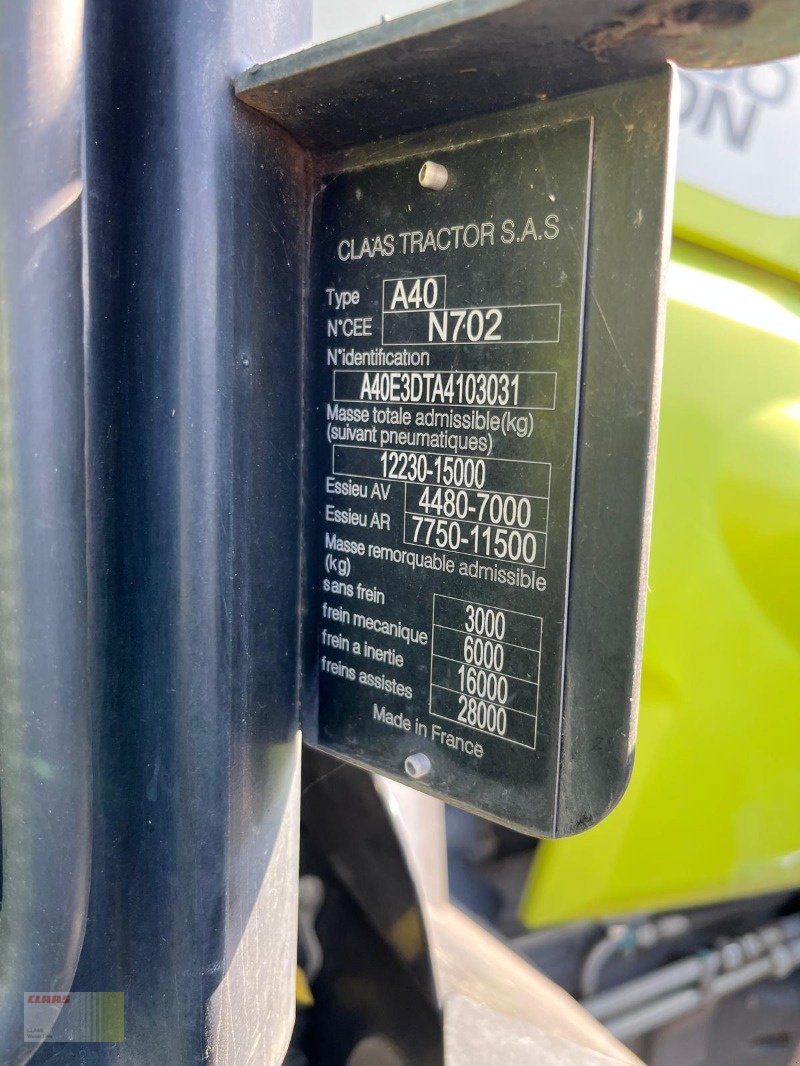 Traktor типа CLAAS AXION 830 CMATIC CEBIS, FKH, Gebrauchtmaschine в Westerstede (Фотография 18)