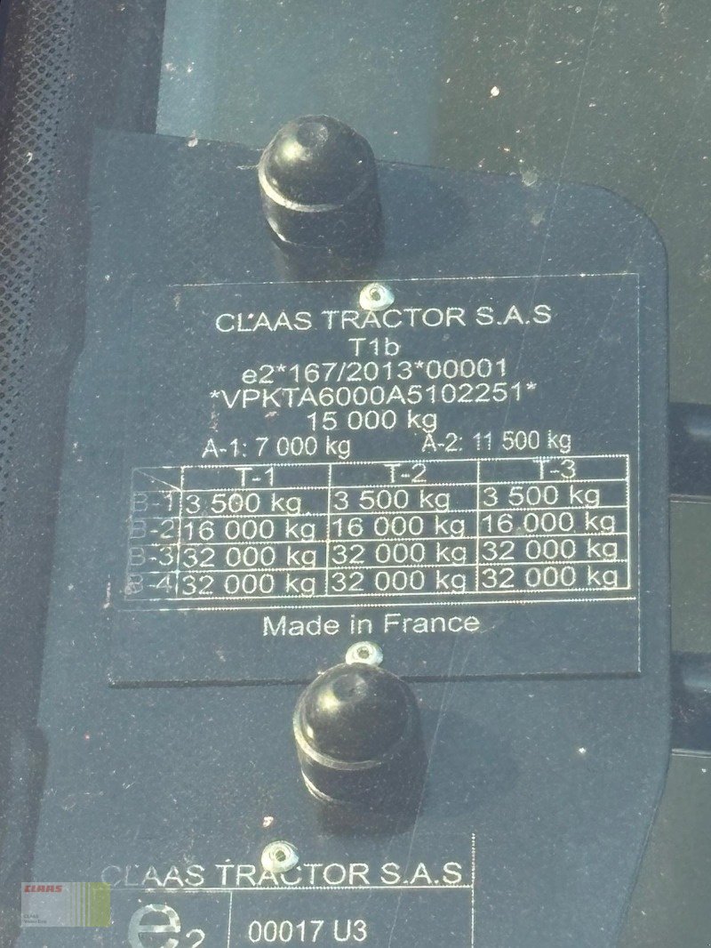 Traktor типа CLAAS AXION 830 CMATIC CEBIS, nur 1.038 h. !, Gebrauchtmaschine в Neerstedt (Фотография 16)