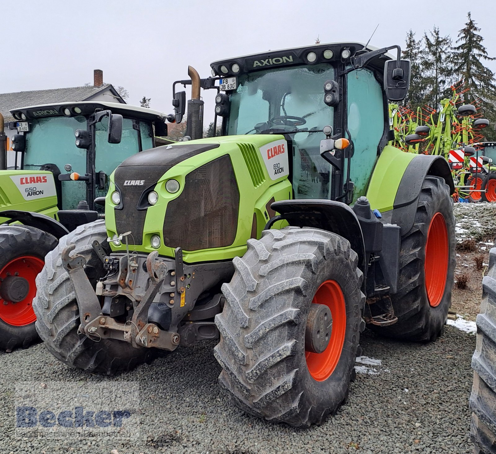 Traktor of the type CLAAS Axion 830 CMATIC LU-Paket, Gebrauchtmaschine in Weimar-Niederwalgern (Picture 1)