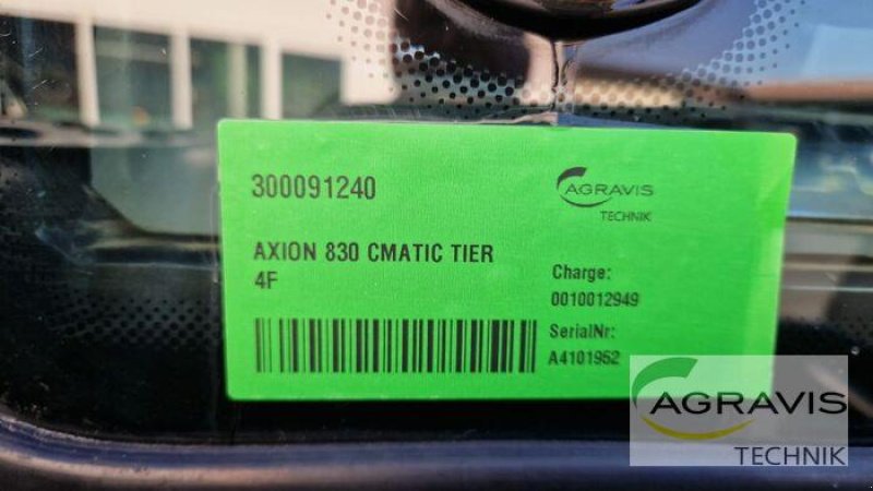 Traktor tipa CLAAS AXION 830 CMATIC TIER 4F, Gebrauchtmaschine u Melle-Wellingholzhausen (Slika 18)