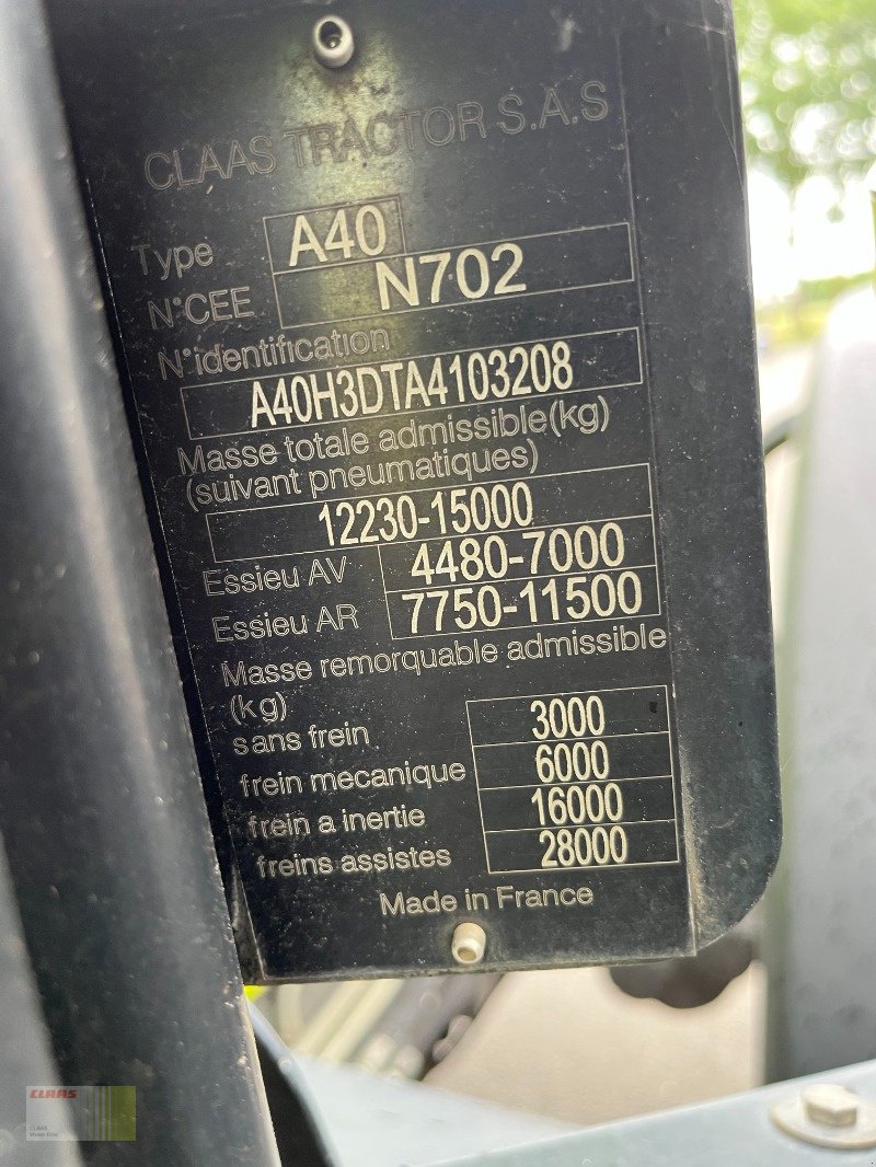 Traktor of the type CLAAS AXION 870 CMATIC CEBIS, GPS, S10, Gebrauchtmaschine in Molbergen (Picture 16)