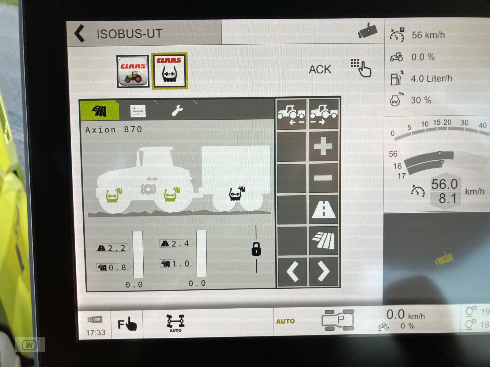Traktor Türe ait CLAAS Axion 870 CMATIC  CEBIS, Gebrauchtmaschine içinde Zell an der Pram (resim 27)