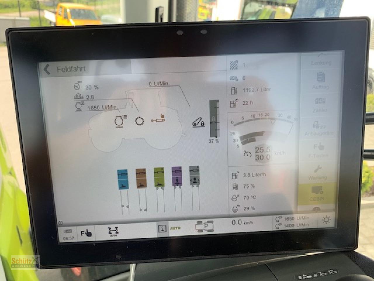 Traktor tipa CLAAS Axion 870 CMATIC mit Cebis Touch und GPS S10, TOP, Gebrauchtmaschine u Schierling (Slika 14)