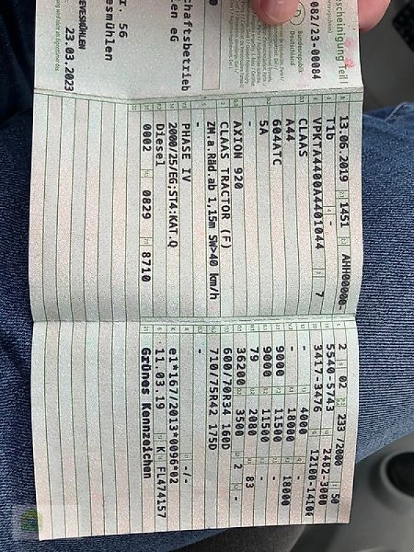 Traktor of the type CLAAS Axion 920, Gebrauchtmaschine in Salsitz (Picture 17)