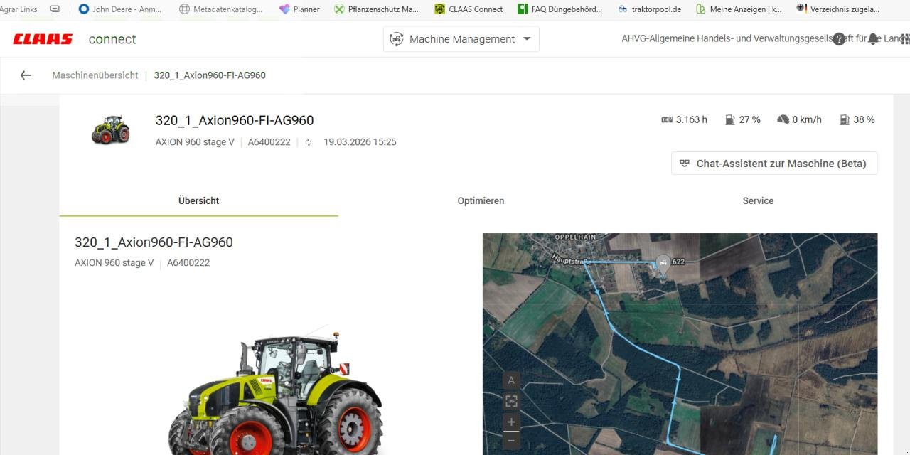 Traktor типа CLAAS Axion 960, Gebrauchtmaschine в WALLHAUSEN (Фотография 13)
