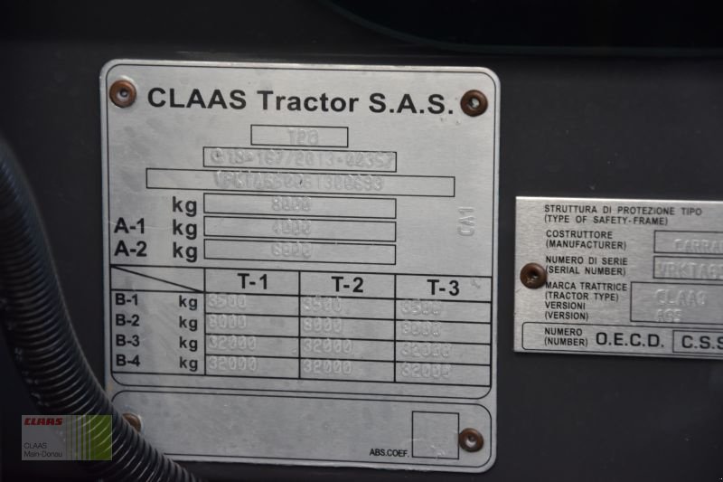 Traktor des Typs CLAAS AXOS  3.105 mit  FL 100 C, Neumaschine in Volkenschwand (Bild 15)