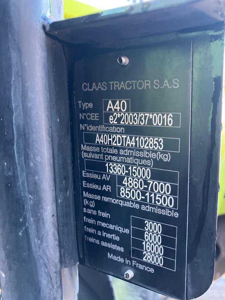 Traktor типа CLAAS CLAAS AXION 870, Gebrauchtmaschine в Brønderslev (Фотография 2)