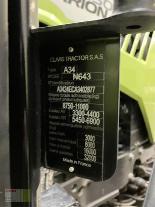 Traktor типа CLAAS TRAKTOR CLAAS ARION 550 CEBIS, Gebrauchtmaschine в Vohburg (Фотография 5)