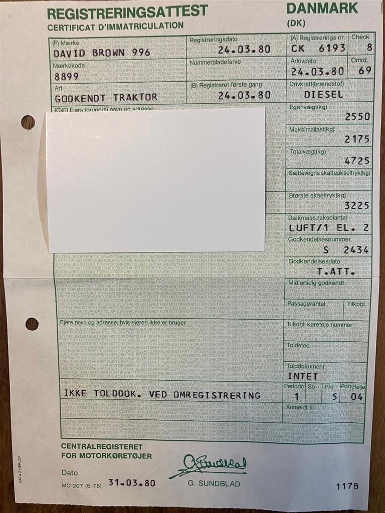 Traktor του τύπου David Brown 996, Gebrauchtmaschine σε Thorsø (Φωτογραφία 21)